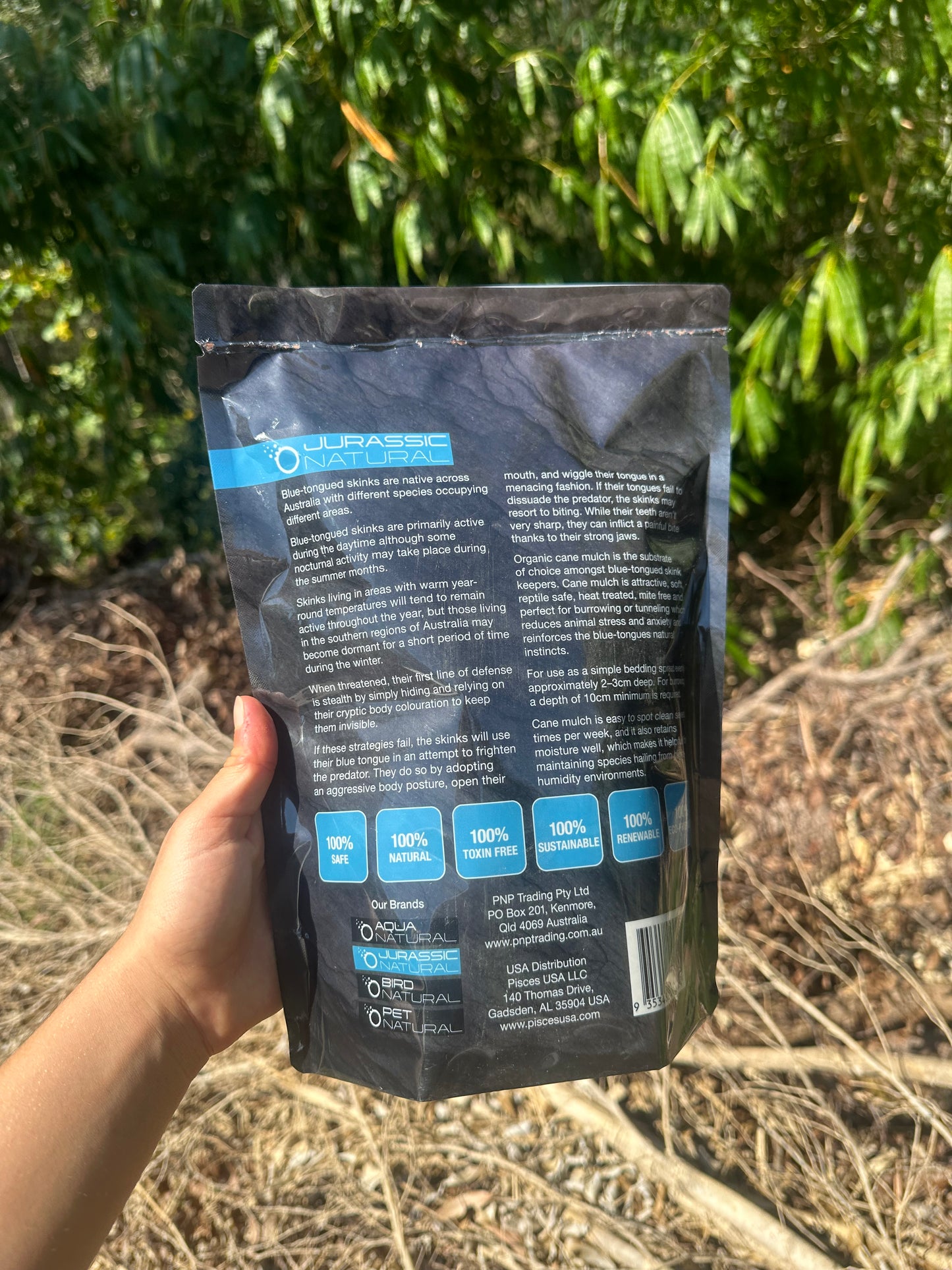 Blue Tongue Burrow Jurassic Natural Substrate 2L